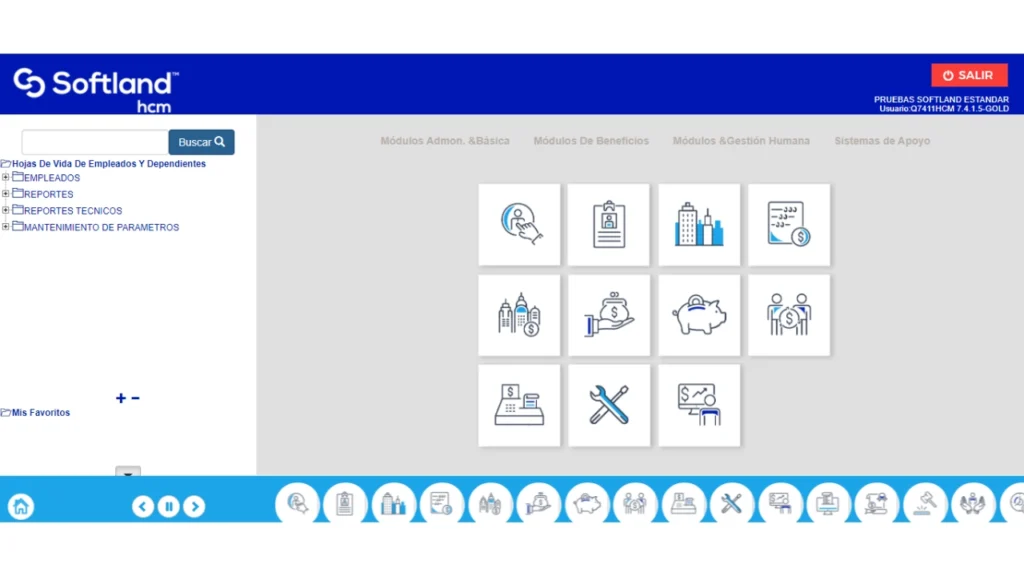 Pantalla de Softland HCM para parametrizar el reparto del aporte a pensión según el IBC del trabajador